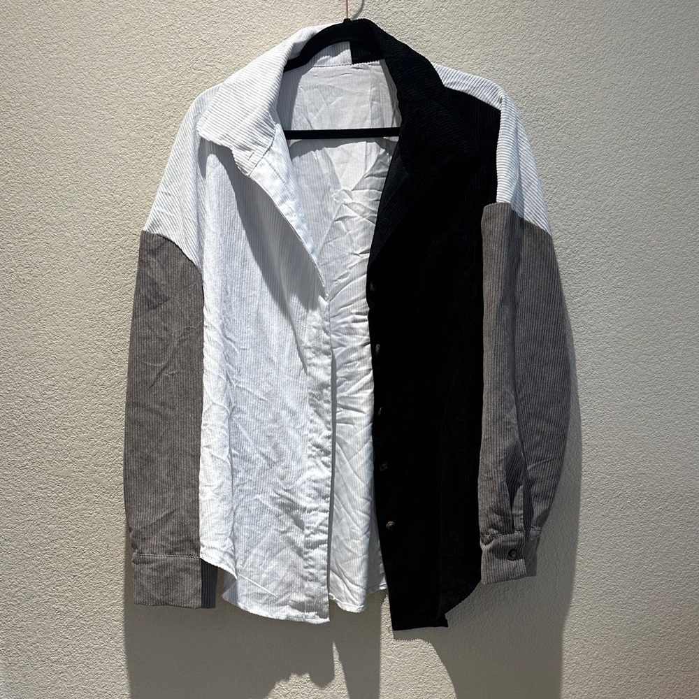 Multi-Color Button Down Corduroy Jacket Size XL